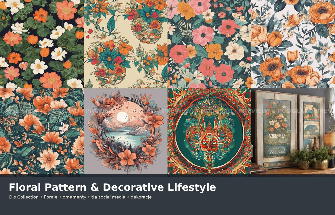 Floral Pattern & Lifestyle Decor