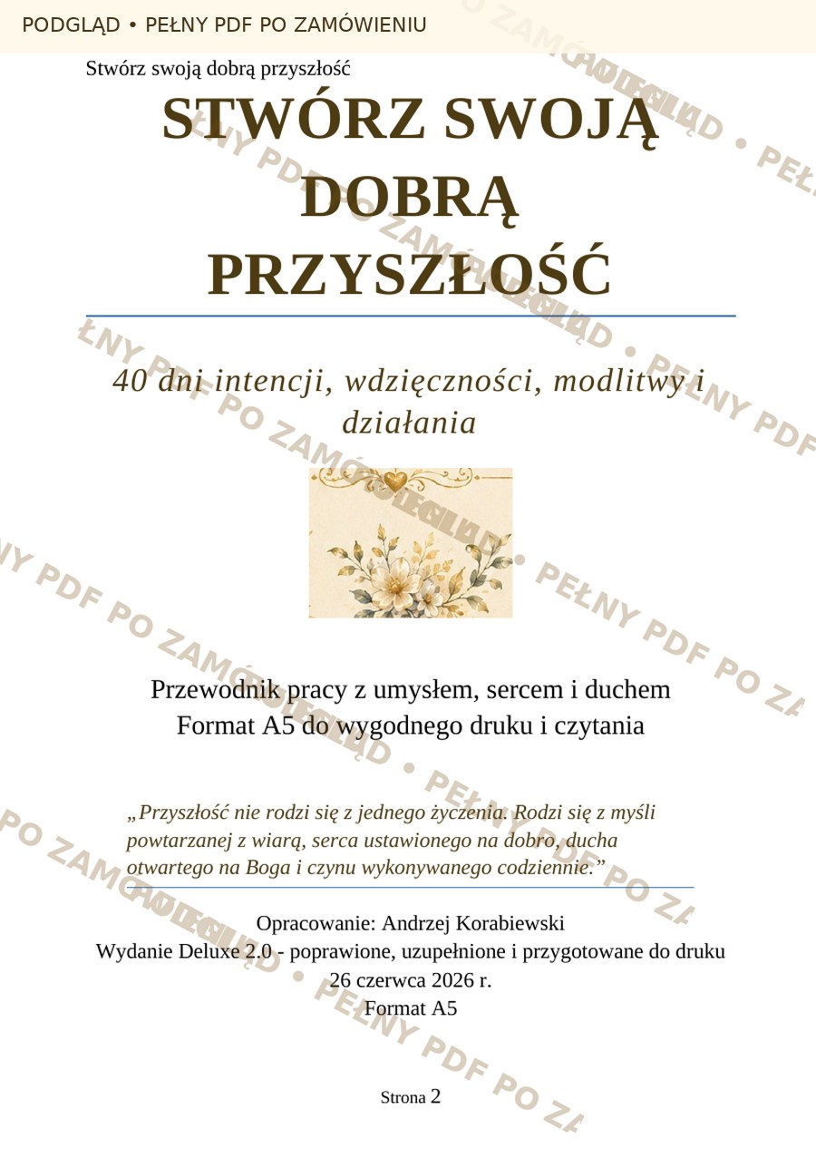 Stwórz swoją dobrą przyszłość